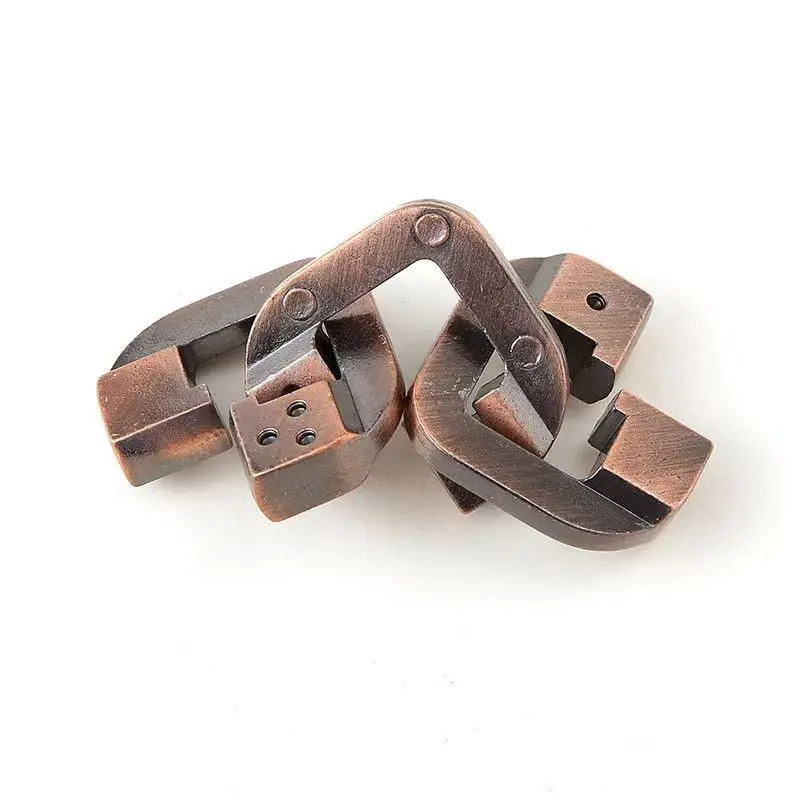 Brother Lock Puzzle in metallo Rompicapo per adulti Bambini Ragazzi Ragazze Mente IQ Test logico Disentanglement Giocattoli educativi Giochi
