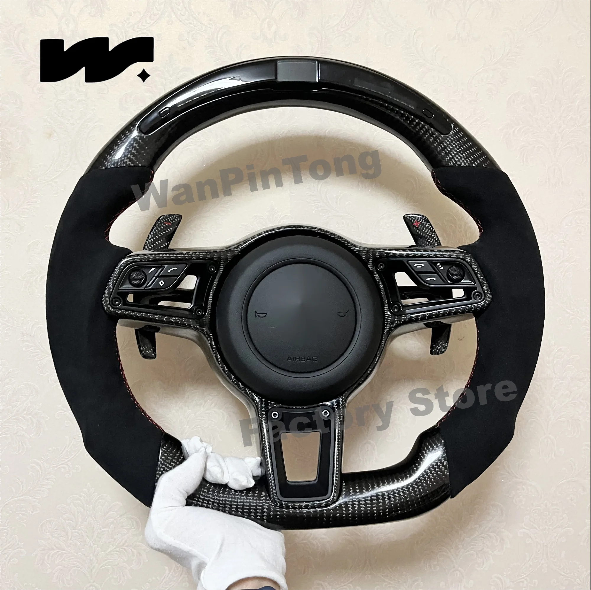 New steering wheel for Porsche Macan Cayenne Panamera Taycan 718 Cayman 991 992 911 911.2 Carrera GT2 GT2RS GT3 GT3RS GT3 RS GT4