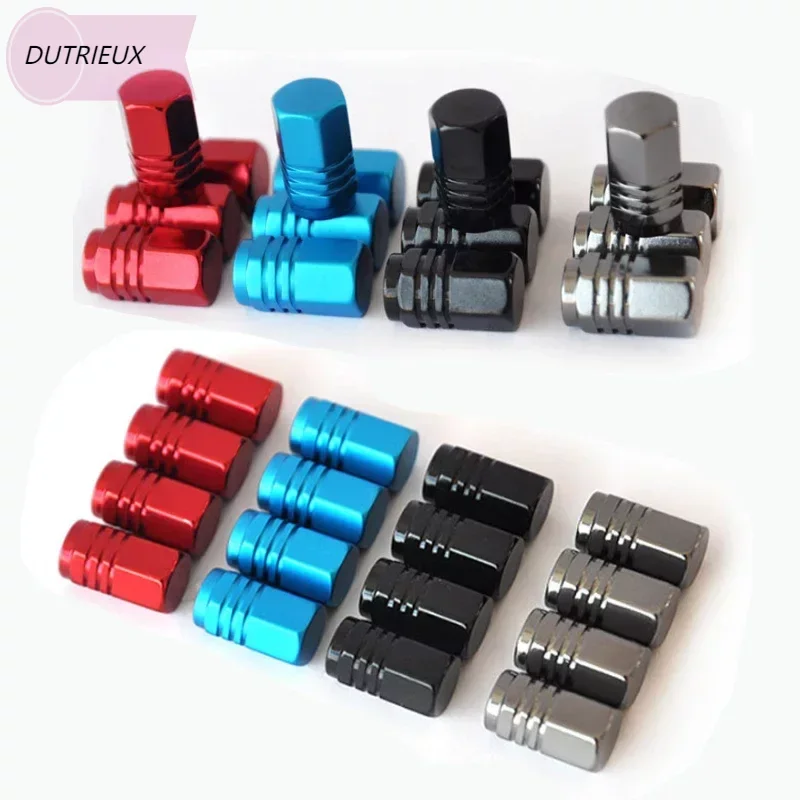 

4Pcs Car Tire Wheel Rims Stem Air Valve Caps Tyre Cover Car-Styling New Truck Bike Aluminum Quality Lightweight Durable Tool