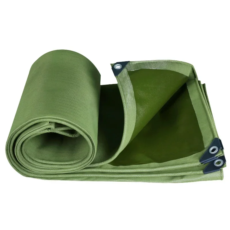 0.75mm Canvas Tarpaulin Waterproof Heavy Duty Canopy Truck Garden Plants Cover Rainproof Cloth Car Furniture Tarp Camping Tent
