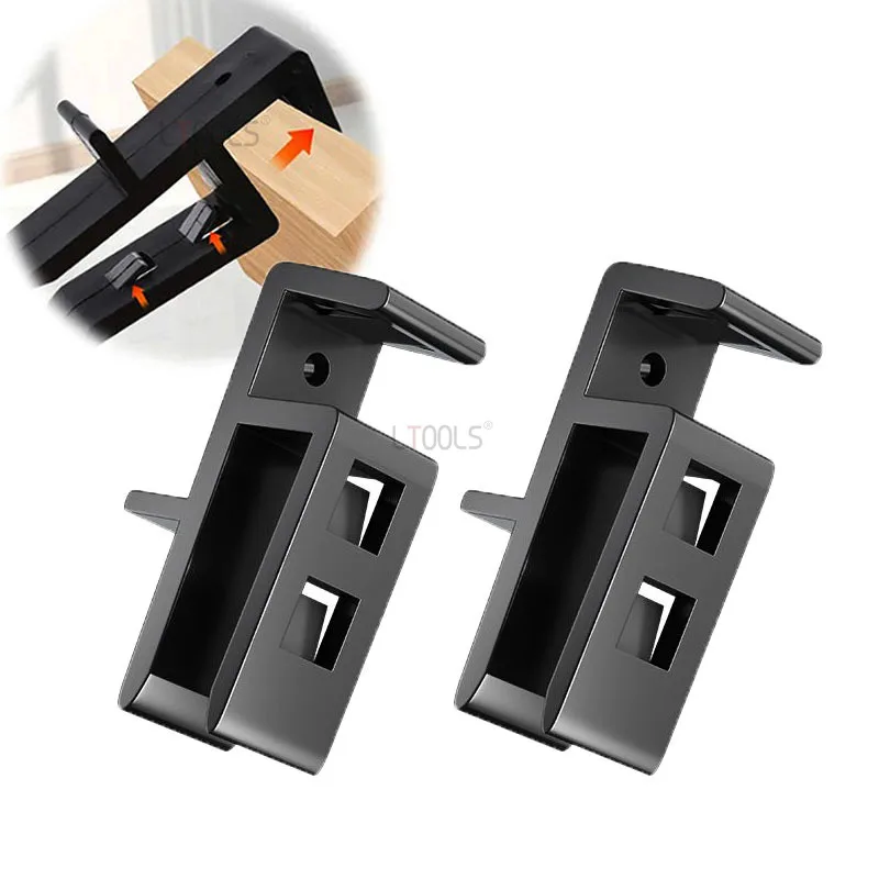 15-20mm Wardrobe Closing Board Clip New Buckle Design Woodworking Cabinet Board Install Closing Fixing Clip Closing Fixed Clamp