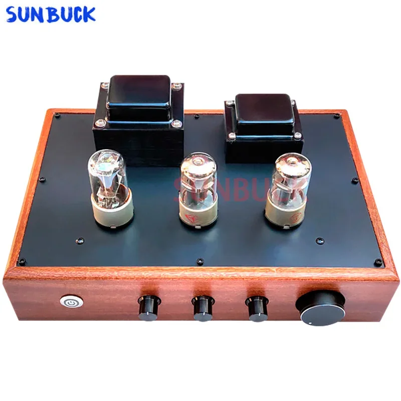 SUNBUCK Amplifier Audio HiFi, Preamp tabung Audio HiFi dapat disesuaikan 6N8P 6SN7 CV181
