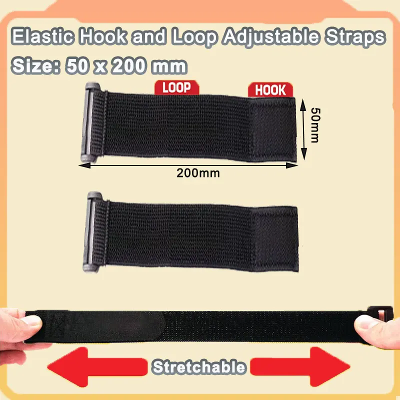 3/5PCS Adjustable Hook and Loop Fastener Tape for Cords