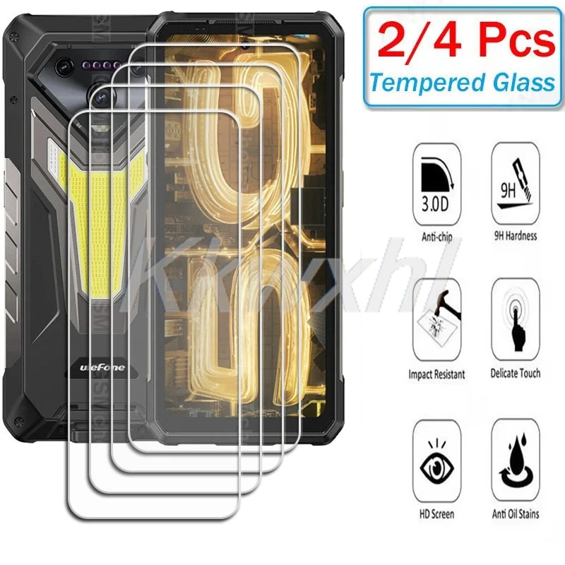 2-4PCS 9H Tempered Glass For Ulefone Armor 34 Pro  6.95" ON UlefoneArmor34 Armor34 34Pro Armor34Pro Screen Protector Cover Film