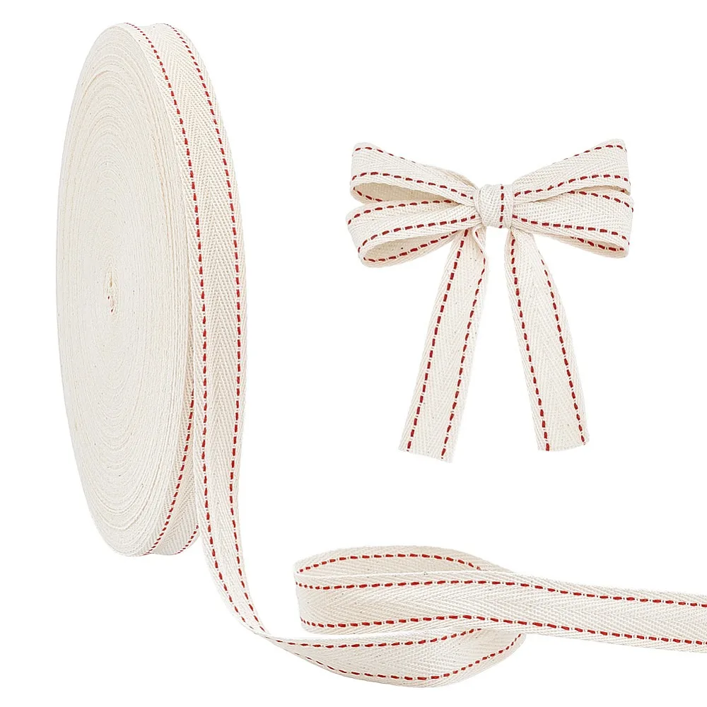 Cotton Ribbon Costume Accessories Dark Red 3/4 inch(20mm) 54.68 Yards(50m)/Roll