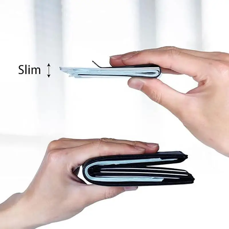 1 個ポータブルスリムメタルマネークリップ多機能カードクリップメンズ名刺ホルダークレジットカードオーガナイザー