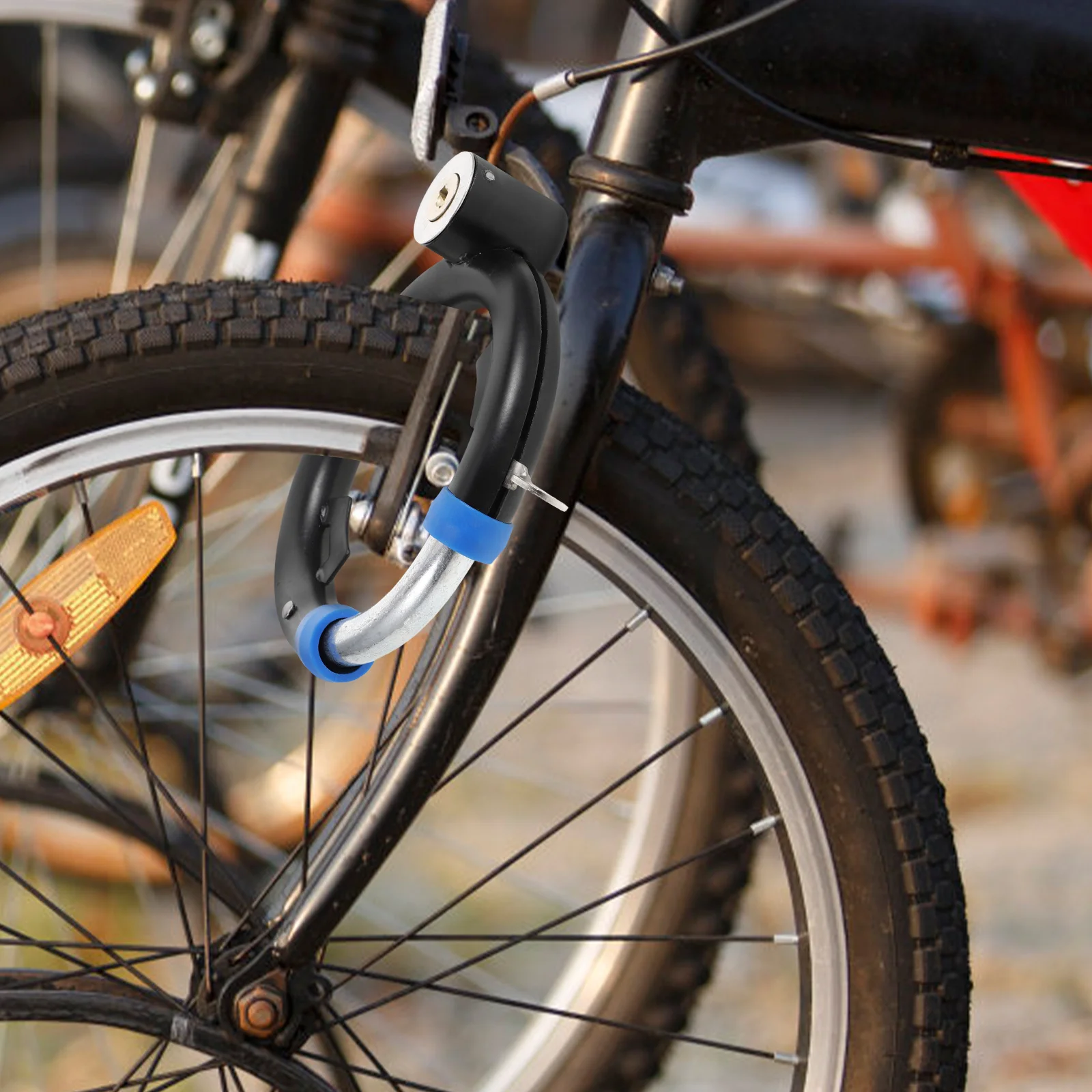 

1 Set Of Anti-Theft Bike Heavy Duty Bicycle For Electric Scooter Motorcycle Disc Brake Lock Lightweight Cable Lock Portable