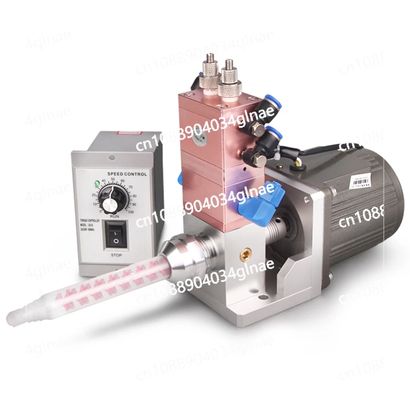 MY118 Electric Stirring High Flow Dual Liquid Dispensing Valve Ab Glue Dynamic Mixing Dual Cylinder Fine Adjustment Ratio