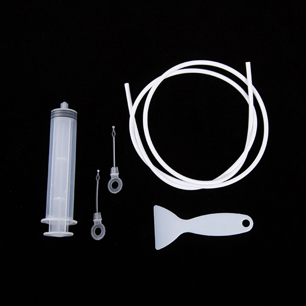 8Pcs Refrigerator Cleaning Device Multifunction Refriger Water Outlet Cleaning Tool Stainless Steel Hose Hangable for Fridge Car