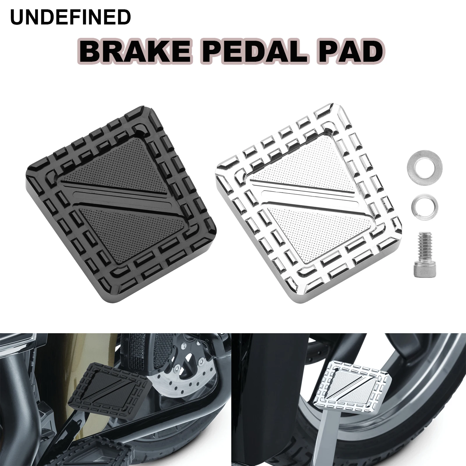 

Motorcycle Riot Brake Pedal Pad Cover For Harley Sportster XL 883 1200 2014-2023 Dyna Low Rider 1993-2017 Softail Slim 1984-2017