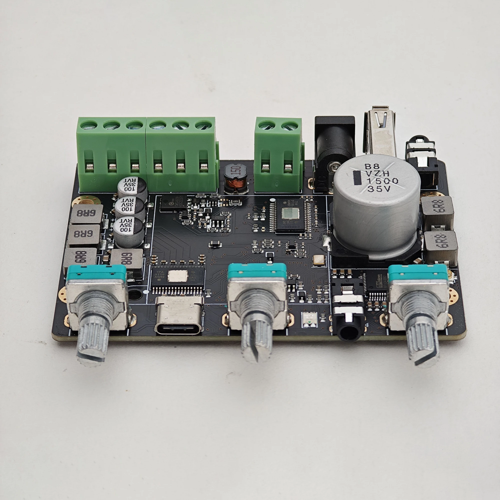 2.1 Dsp Amplifier Board With 31-band Eq Android/pc Tuning 50wx2 + 100w Output