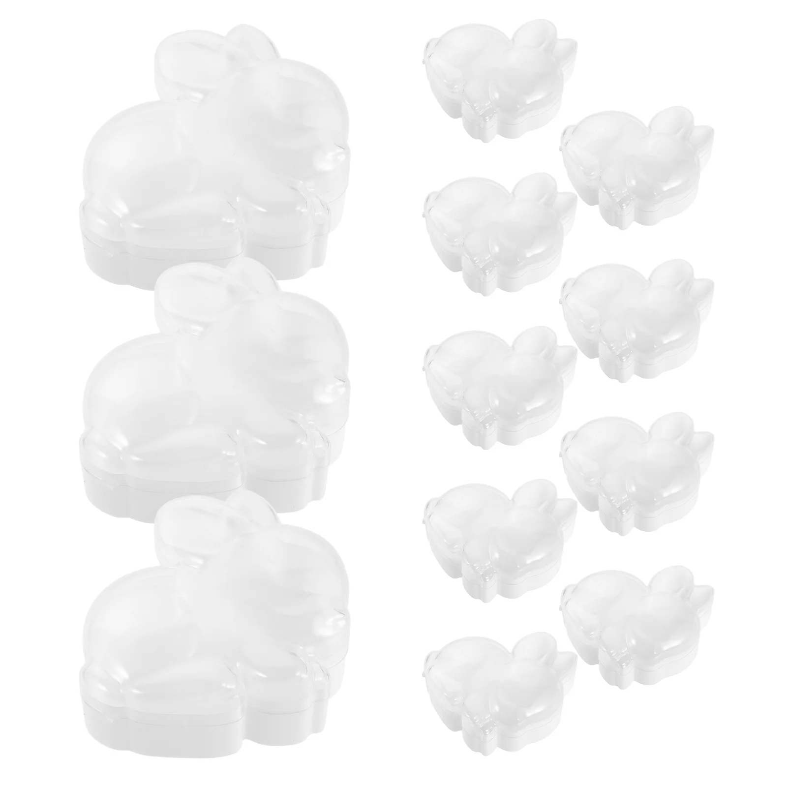 

12Pcs European Style Rabbit Shaped Candy Box Wedding Favor Present Packaging for Party Birthday Sweets Chocolate Goodie Boxes