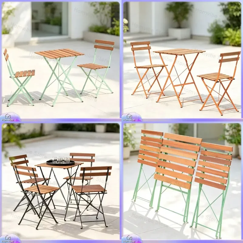 Folding Outdoor Table and Chair Set Portable Camping Picnic Furniture Garden Patio Egg Roll Desk Travel Lightweight Wholesale