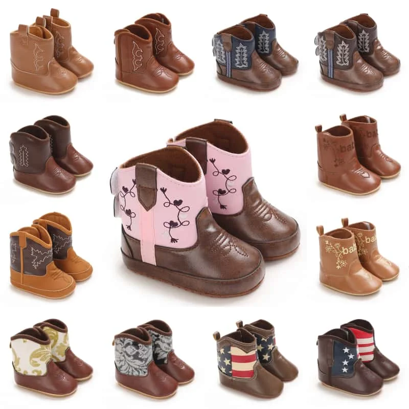 0-18M Autumn Winter Baby Short Boots Soft Cotton Material Rubber Sole Warm Casual Walking Boots For Infants