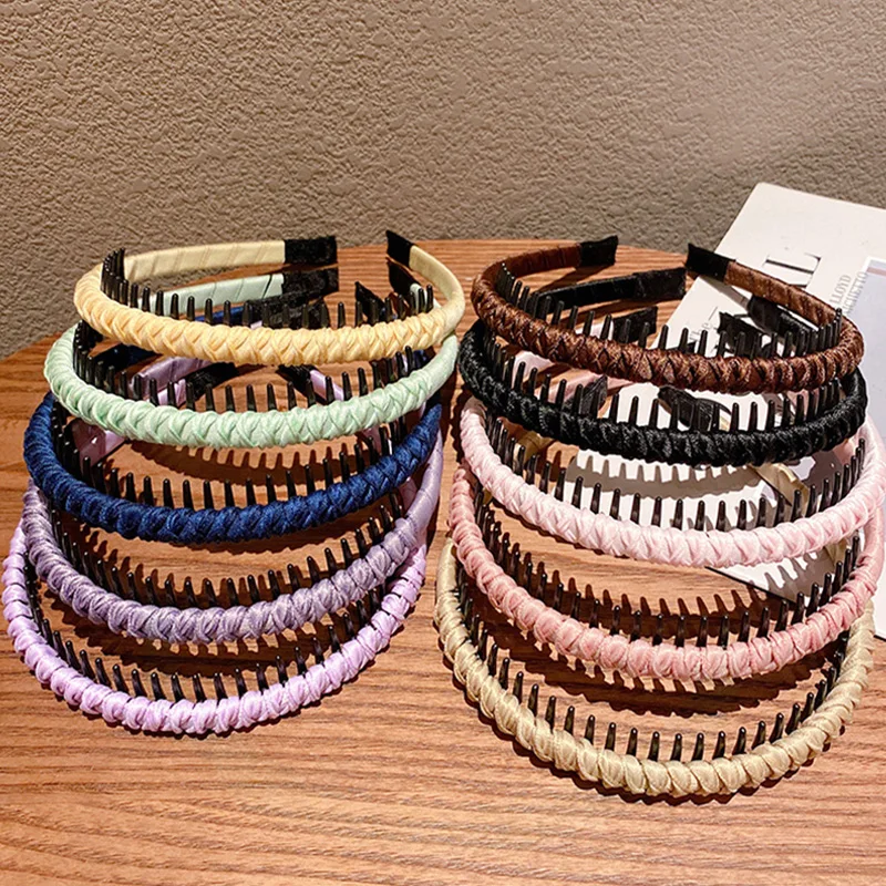 Niedliche Bonbonfarbene Wickel-Stirnbänder für Mädchen, süße Haarverzierung, rutschfestes Haarband, modische Haaraccessoires – Detail 10