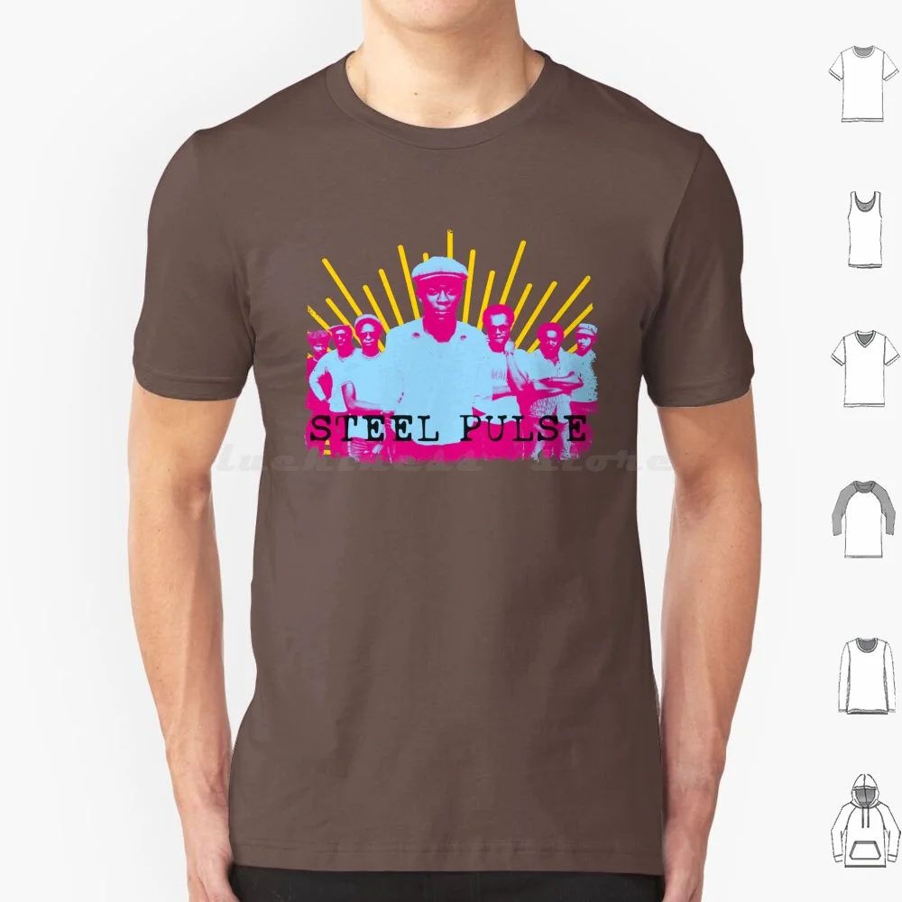 Camiseta Steel Pulse para hombres, mujeres y niños, 6xl, Steel Pulse Reggae Dub Rocksteady Soundsystem Ska Tubby Vinyl Collector Producer Sound