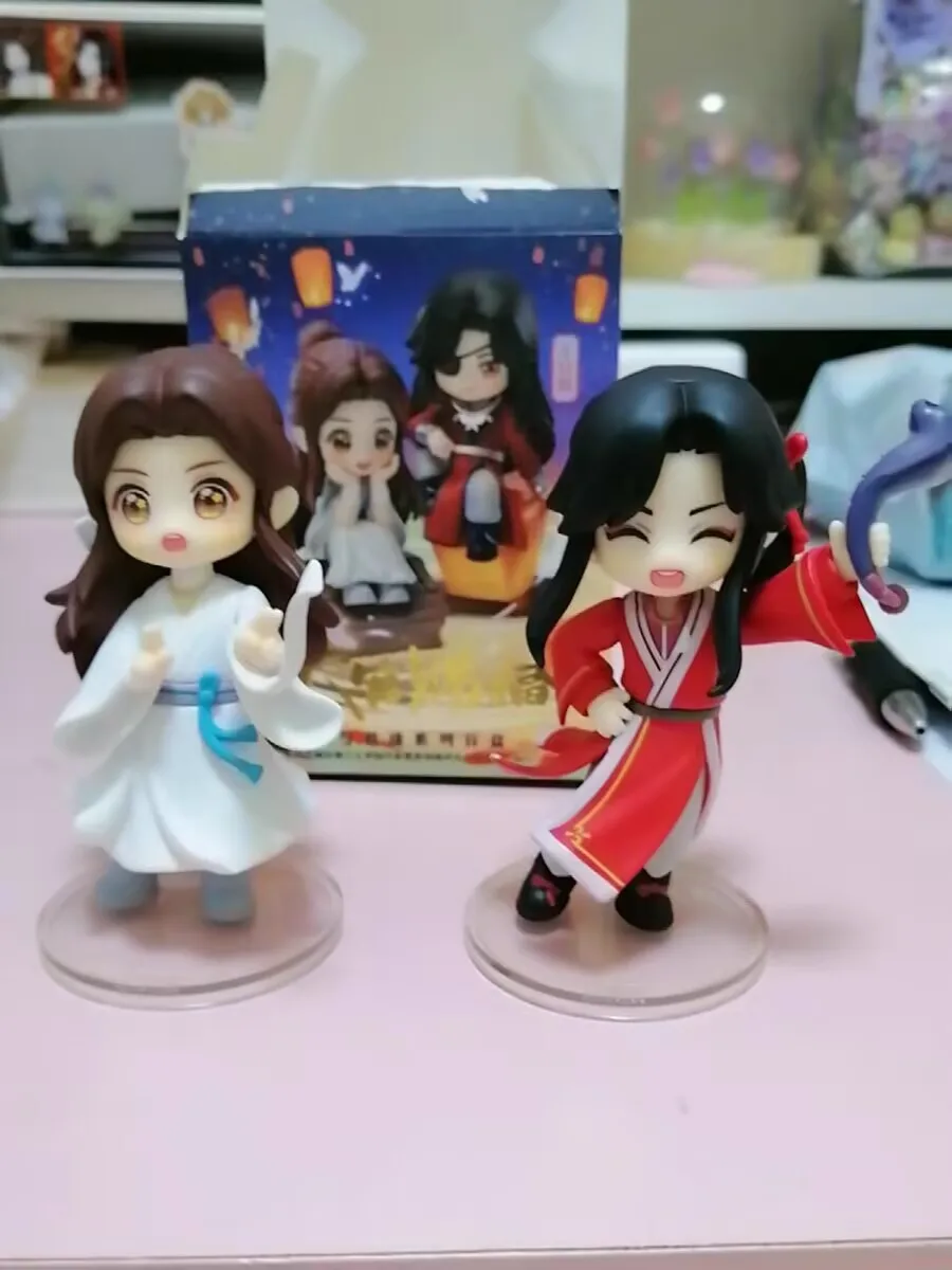 Tian guan ci fu caixa cega conhecer você série xielian huacheng anime figura modelo bonecas caixa misteriosa acho saco presentes surpresa