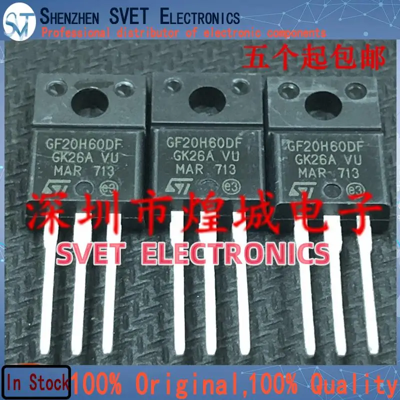 10PCS-50PCS  STGF20H60DF GF20H60DF TO-220F 600V 20A Original In Stock Fast shipping