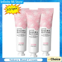 1/2/3pcs 30g Japan Sakura Hand Cream Moisturizing Anti-chapping Repair Soften Skin Hand Cream Winter Nourishing Skin Care