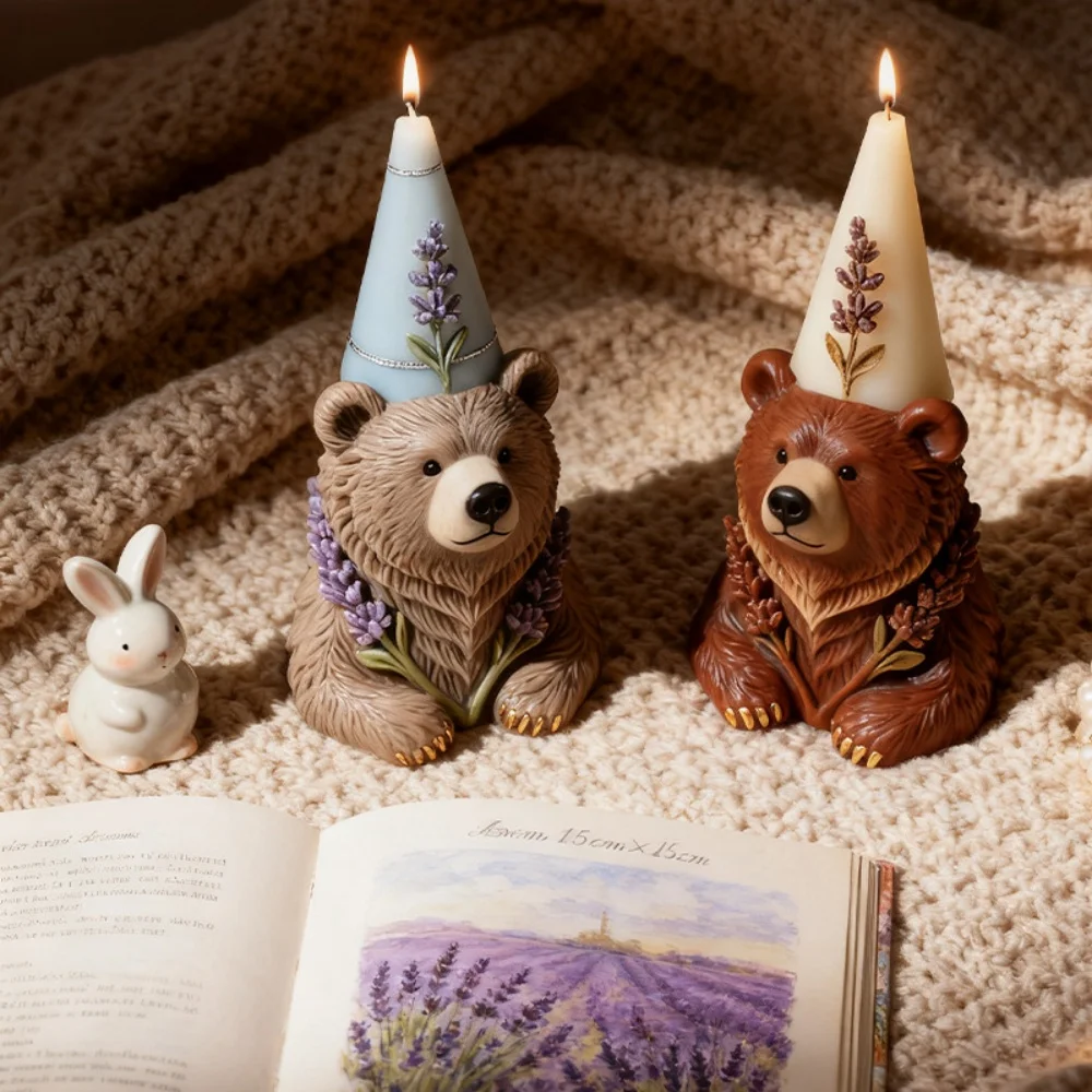 

Силиконовая форма 3D Медведь для свечей, мыла, эпоксидной смолы, гипса, конфет, шоколада, выпечки, домашнего декора, подарков