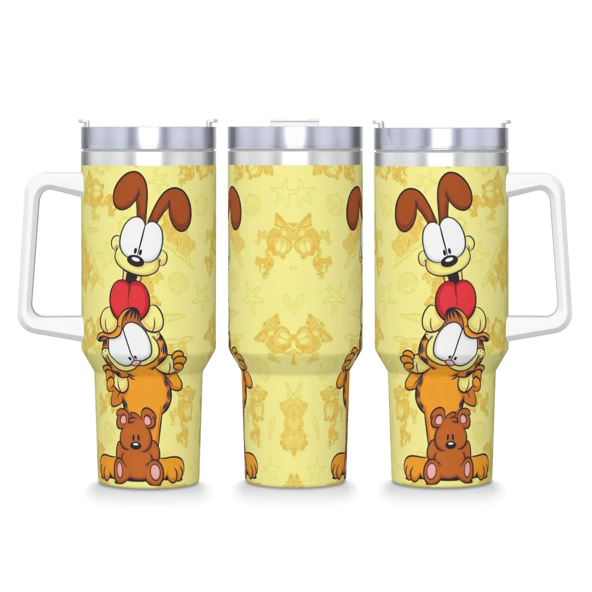 

Стакан из нержавеющей стали, мультяшная термокружка, портативная автомобильная кружка для холодных напитков, дорожный дизайн, бутылка для воды