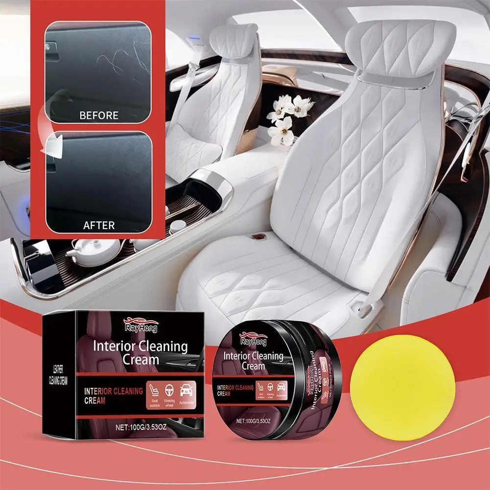 

Car Plastic Restorer Auto Interior Panel Renewal Wax Coating Leather Plastic Rubber Polish Repair Auto Reconditioning Cream Care