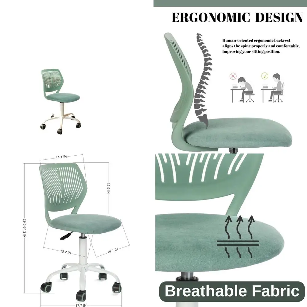 

Эргономичное поворотное кресло с мягкой обивкой для зон обслуживания, мятно-зеленое