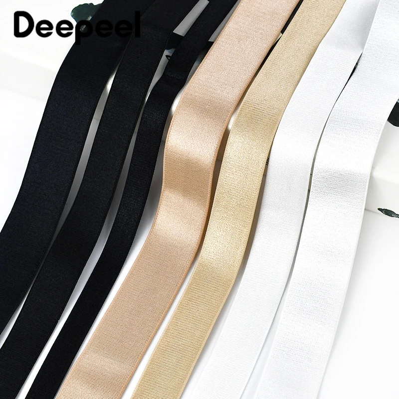 Deepeel 10/20M 6-25mm Nylon Elastic Bands Underwear Shoulder Strap Rubber Band Spring Hair Rope Strench Belt Sewing Accessories