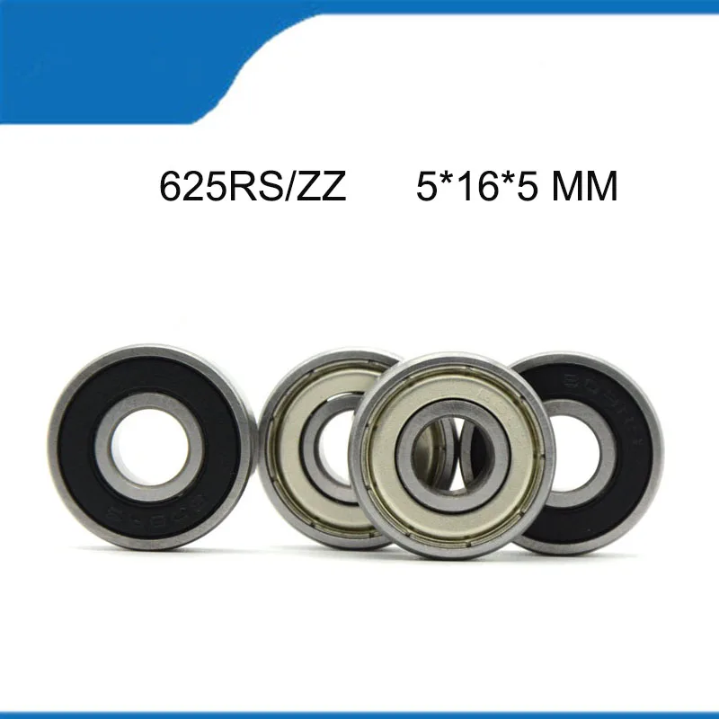 10PCS 625-2RS / 625ZZ Bearing (5MMx16MMx5MM ) 625RS/ZZ (ABEC-1 ) Seal Shielded Deep Groove Baill Bearngs High Quality