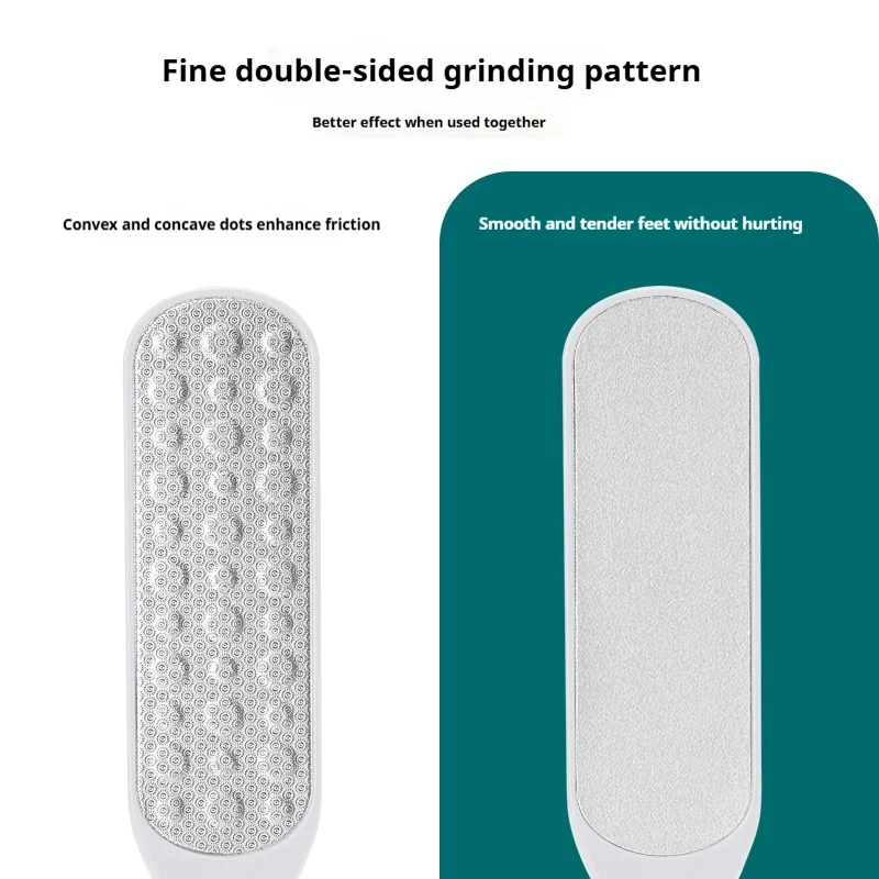 高品質304ステンレス鋼フットファイル両面角質除去器、角質除去用プロ用ペディキュアツール、角質スクレーパー