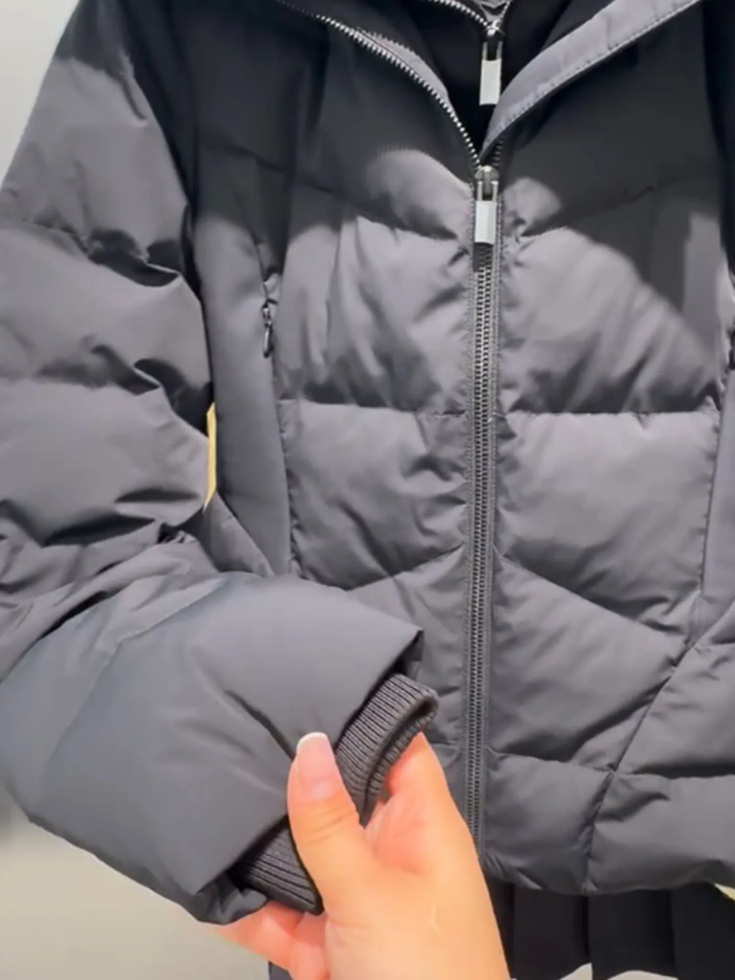 Sli ort Puffer Jaet Women's Bla Foamy Winter Coat Thi Outerwear Ele Feel Commute Sle Regular Fit Du down