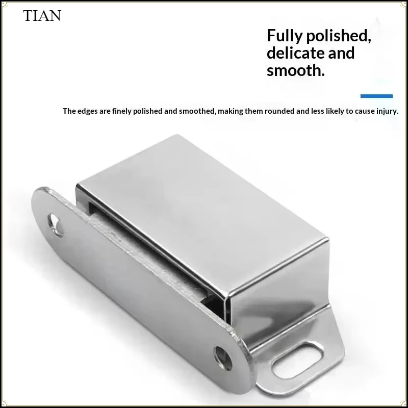 Heavy Duty Stainless Steel Magnetic Door Catch: 10PCS Strong Holding Force Rust Proof Kitchen Cabinets