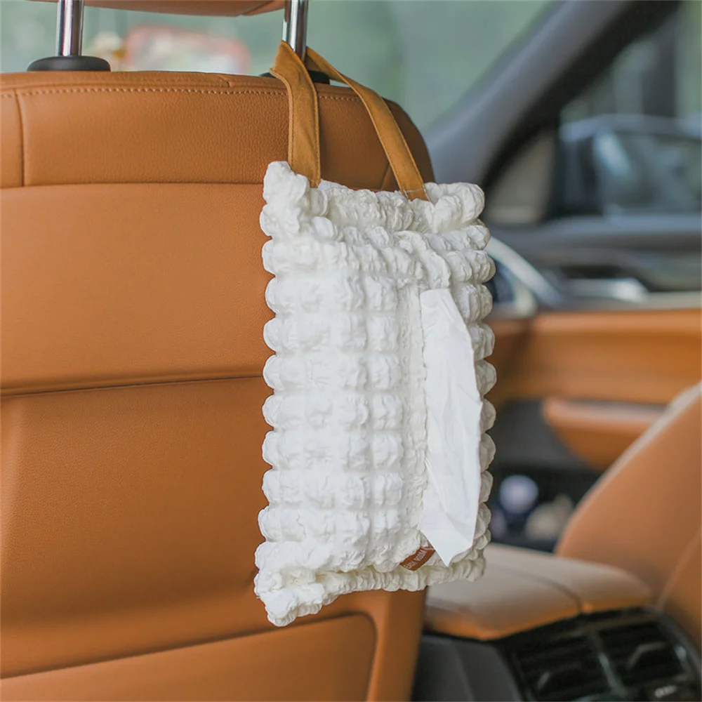 Portable Tissue Box Creative Home Office Car Hanging Paper Napkin Tissue Box Tissue Holder Car Tissue Bag Paper Stoarge Bag