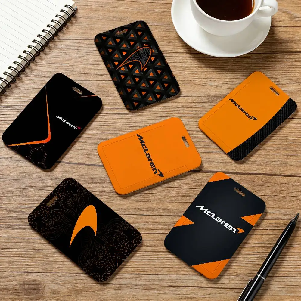Porta Tarjetas de Identificación con Diseño de Auto M-McLaren, Funda para Tarjeta de Empleado, Cordón para el Cuello, Porta Credenciales de Trabajo, Porta Tarjetas con Nombre