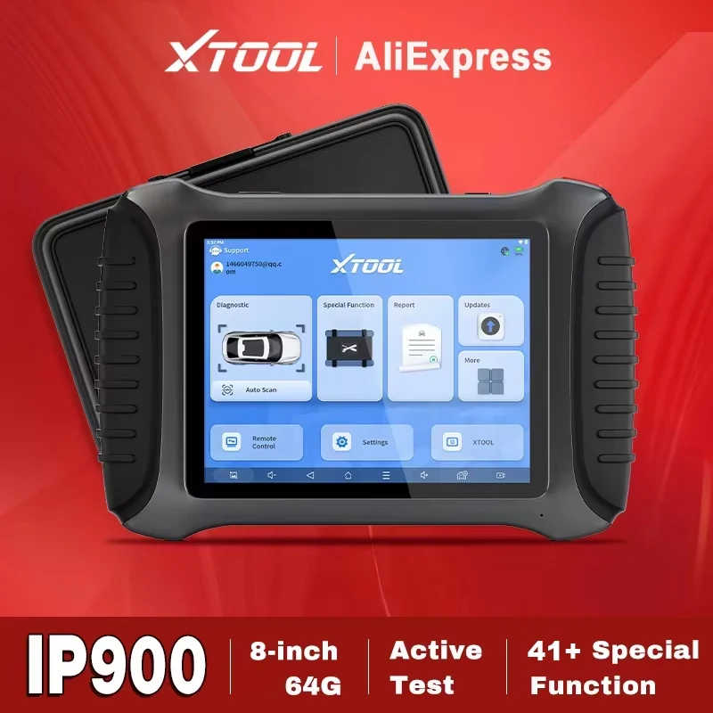 

XTOOL IP900 Все системы автомобильного диагностического инструмента OBD2 двунаправленный автомобильный сканер Кодирование ЭБУ 41 сброс FCA AutoAuth 3-летнее обновление