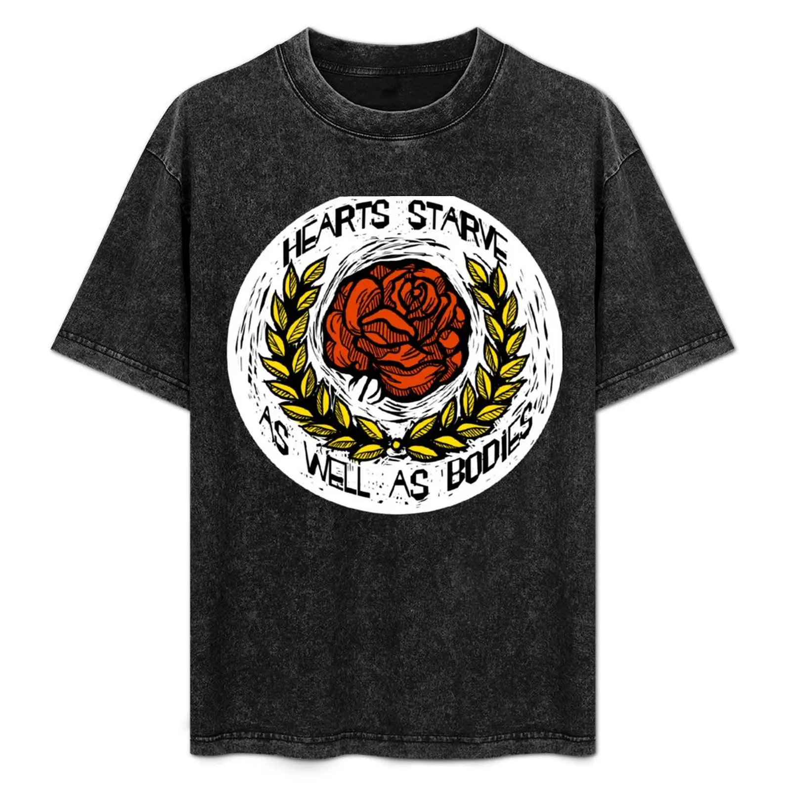 

Bread and Roses T-Shirt Fashion Simple Casual Tee Shirt