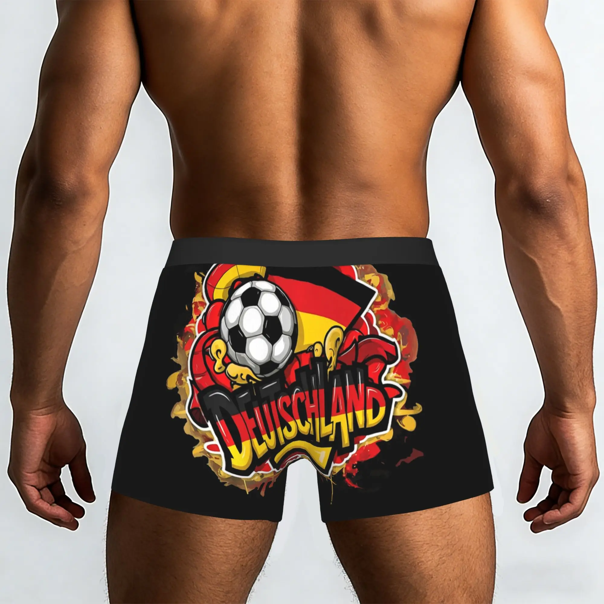 German Urban Streetwear Y2K  Germany Underpants Homme Panties Men's Underwear Comfortable Shorts Boxer Briefs