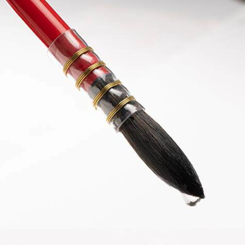 Red Fat Watercolor Brush Pen Round Tip Writing Brush Broad Paintbrush Line Drawing Brushes Painting Drawing Tools for Artist