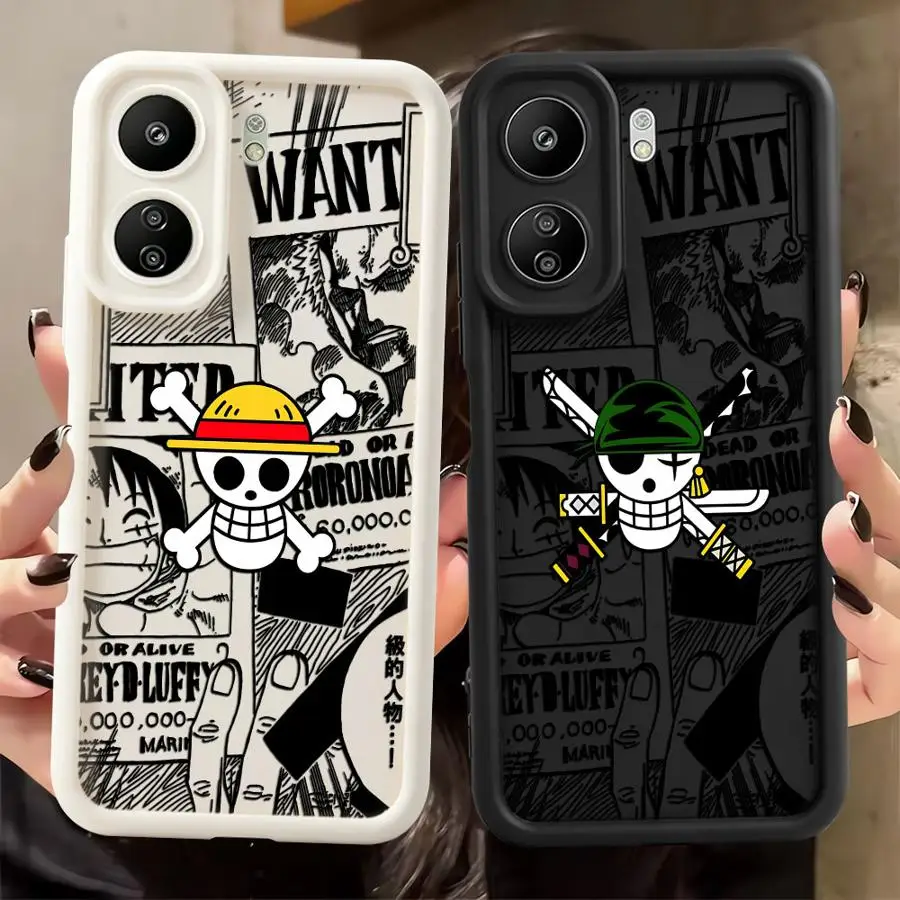 Funda con Logotipo de One Piece para Xiaomi Redmi 9A 13C 10C 14C 9T A2 A1 Plus 9C 10A 12C A3 A5