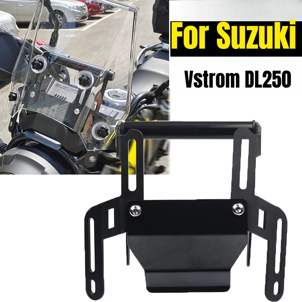 スズキ-v-strom-dl-250-vstrom-dl250-2023-オートバイ電話-gps-ナビゲーションプレートブラケットフロントガラスリフティングブラケットサポート