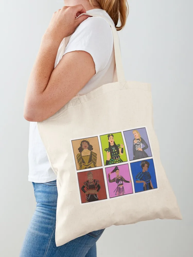 

Six wives Tote Bag hand bag university shopper bag Cloth Woman shopper