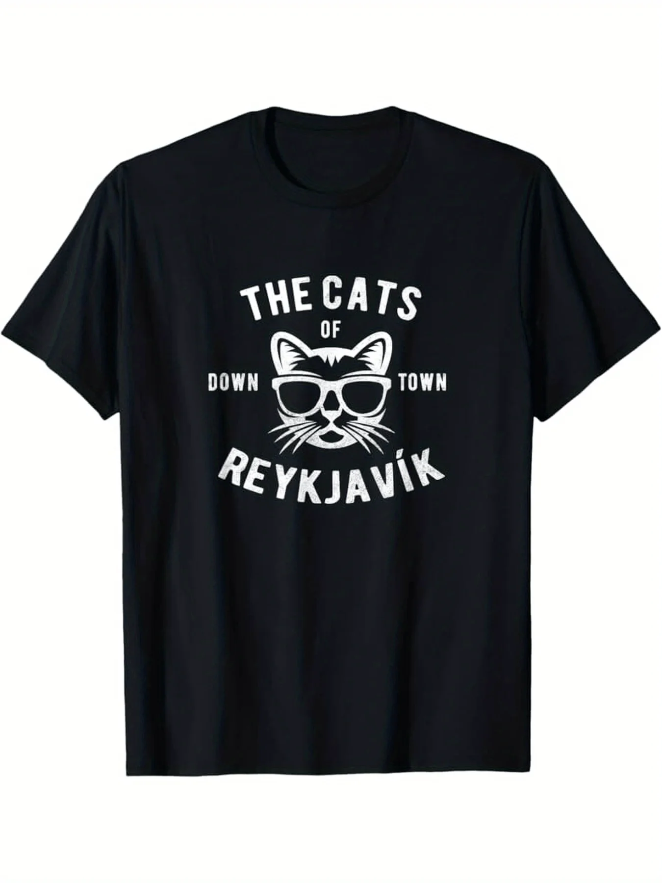 Cats Of Downtown Reykjavik T-Shirt Nice-Tits Funny Bird Watching Gift Birder Men Dad T-Shirt All-Season Versatile Casual T-Shirt