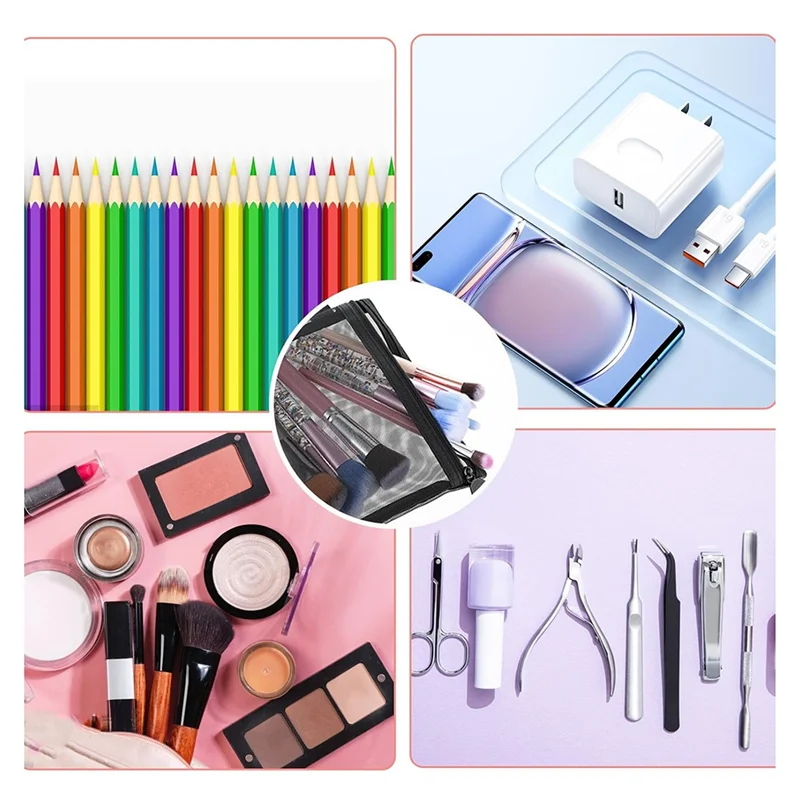 Fx-4Pcs Mini Mesh Z…