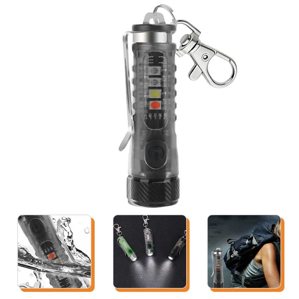 

Chargeable Keychain Flashlight Portable LED Light Powered for Outdoor Camping IPX6 Waterproof Mini H held Torch