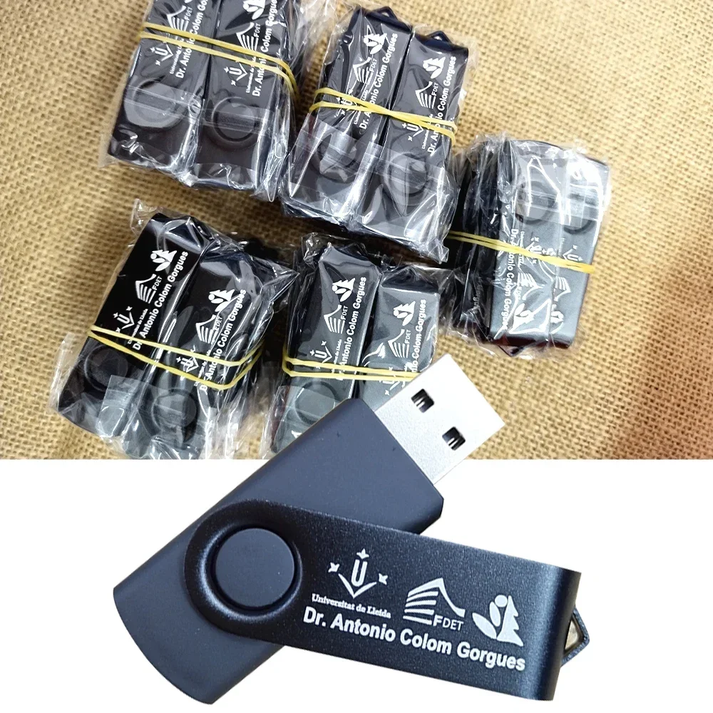 Unidad Flash USB 2,0 con logotipo personalizado, Pendrive de 4GB, 8GB, 32GB, 64GB, 2GB, 1GB, regalo de fotografía, 50 unidades por lote, envío gratis