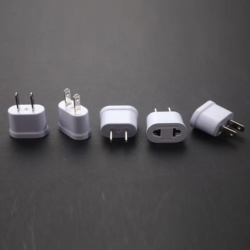【C】US To EU American Travel Adapter 2Pin Plug Power Adapter Converter Electrical Charger Socket Outlet Standard WN-20A