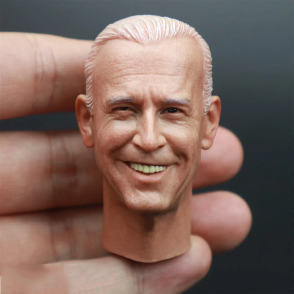 

1/6th Male US President Biden Smile Version Head Carving Sculpture For 12inch Action Figures Collect