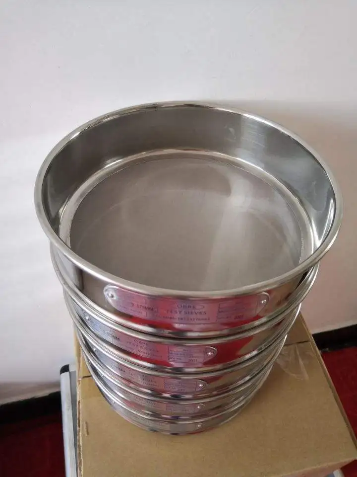 200mm High-precision Stainless Steel Analysis Sieve for Powder Soil/sand and Gravel/aggregate/particles Grading Applications