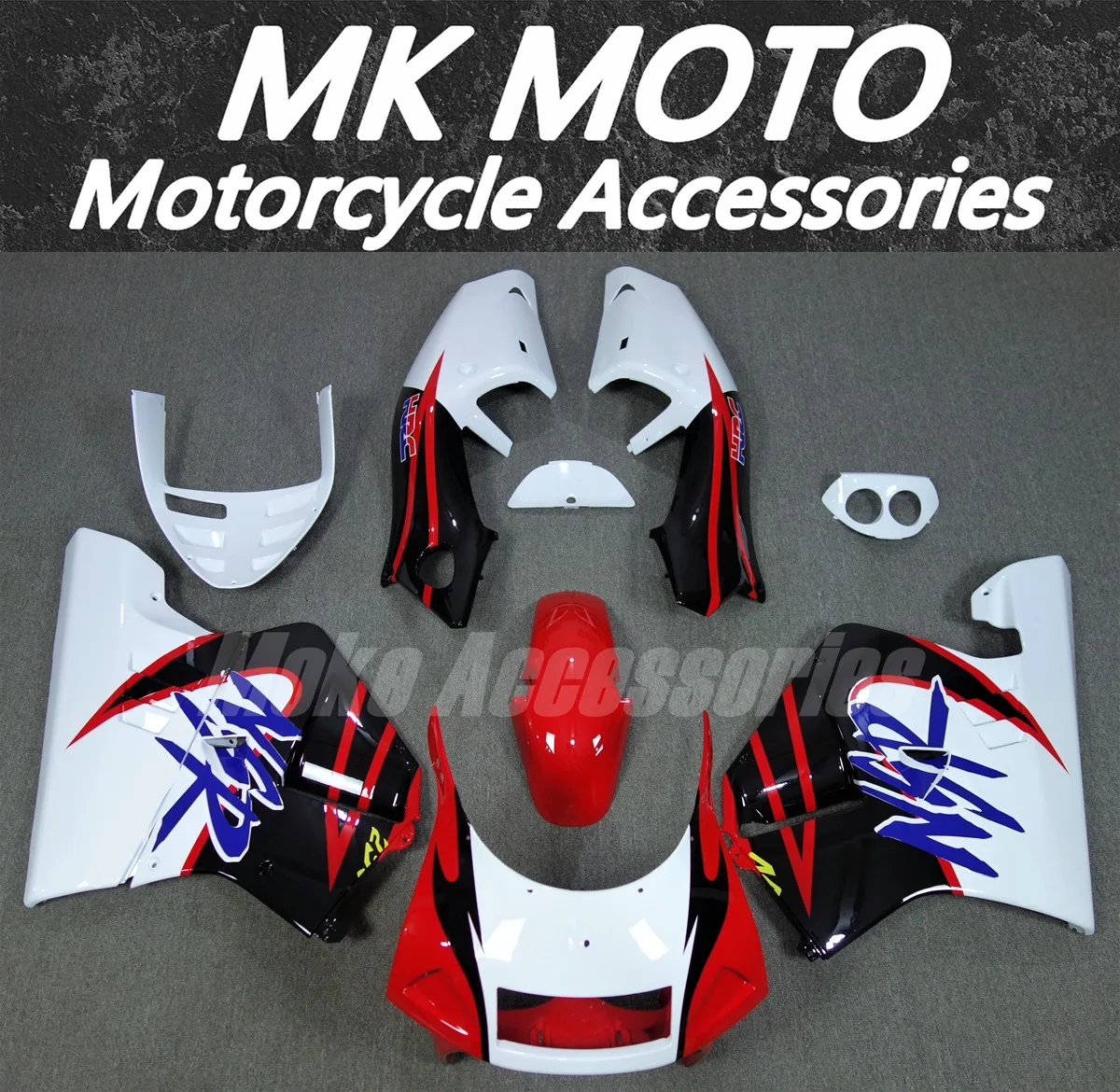 

Motorcycle Fairings Kit Fit For NSR250 PGM4 P4 MC28 Bodywork Set High Quality Abs Injection Red White