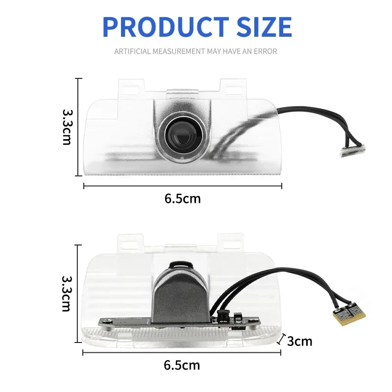Proyector de sombra LED, luces de bienvenida, luz de sombra para puerta de coche, lámpara con emblema láser para Honda Civic Fit Accord CRV City Odyssey, 2 uds.